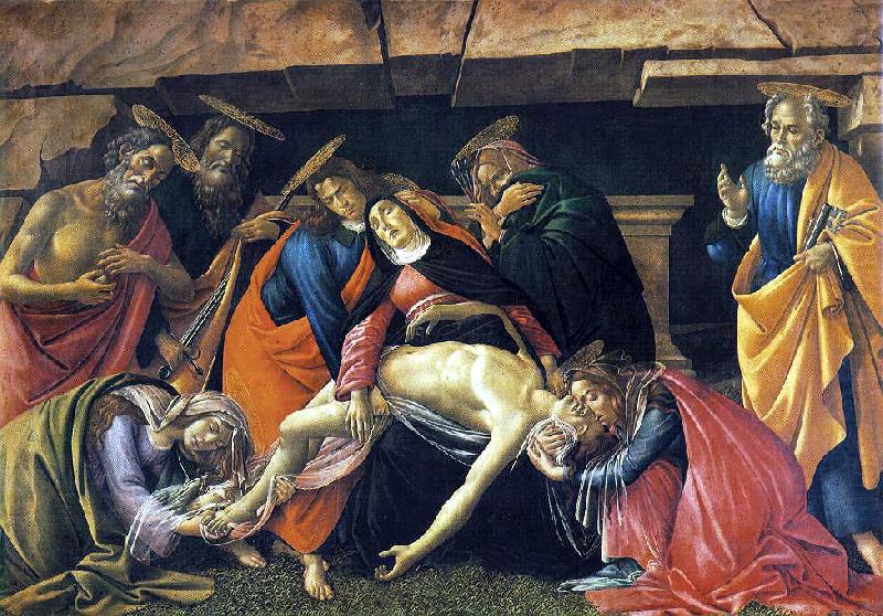 BOTTICELLI, Sandro Lamentation over the Dead Body of Christ dfhg china oil painting image